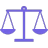 Small purple scales icon