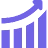Purple chart icon with a curved arrow pointing up indicating growth