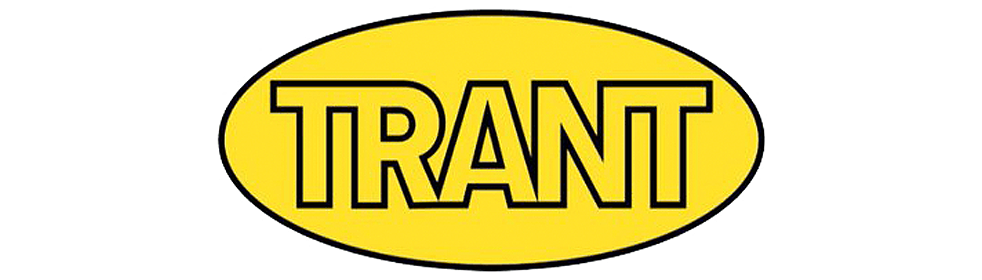The TRANT logo in yellow and black.