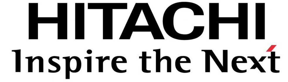 The HITACHI logo in black.
