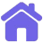 Small purple house icon